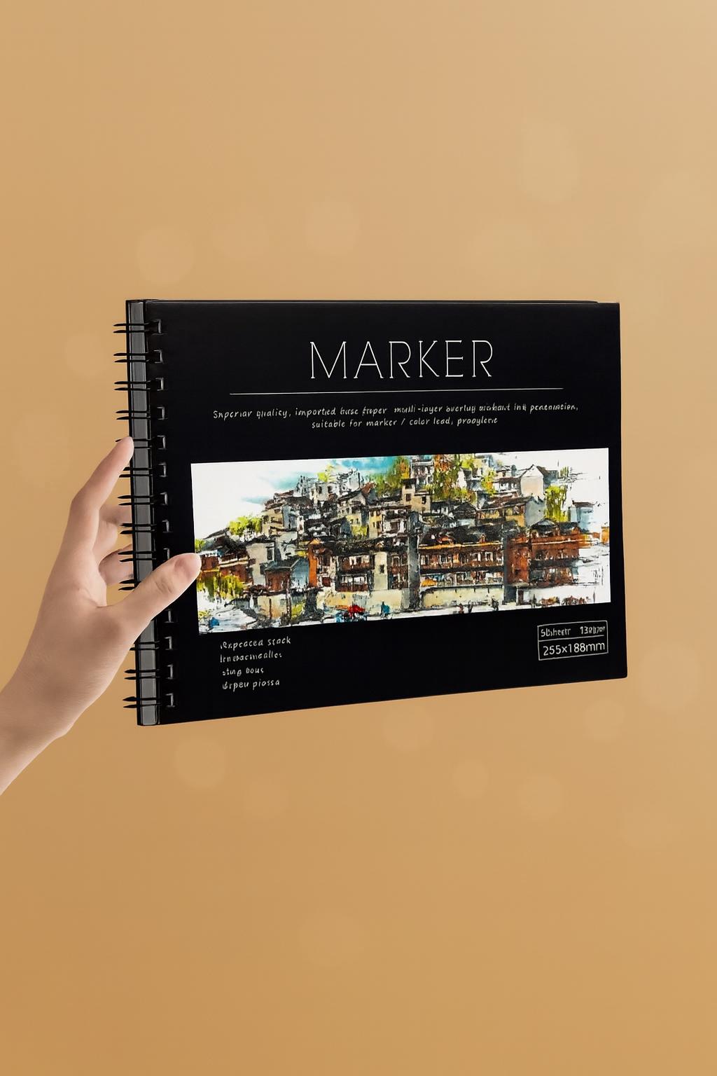 Marker Resim Defteri, Renkli Çizim & Tasarım Defteri