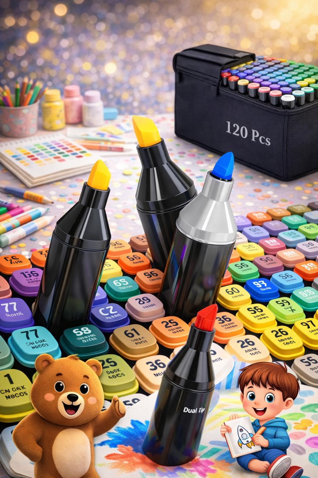 36'lı Çift Marker Kalem Seti