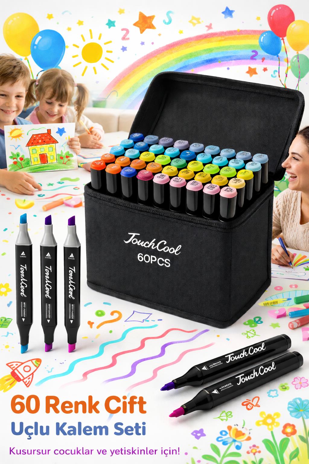 60'lı Çift Uçlu Marker Set