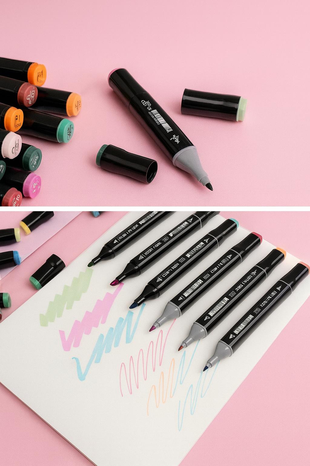 🌈 80’li Profesyonel Marker Kalem Seti